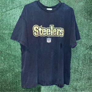 vintage Y2K Pittsburgh Steelers DISTRESSED Shirt XL Reebok tag NFL PA